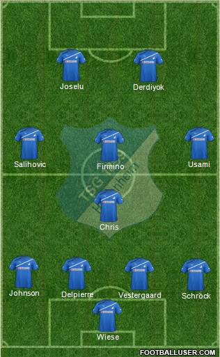 TSG 1899 Hoffenheim Formation 2012