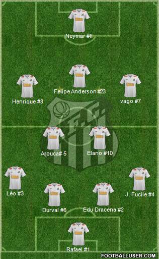 Santos FC Formation 2012