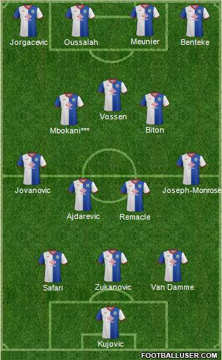 Blackburn Rovers Formation 2012