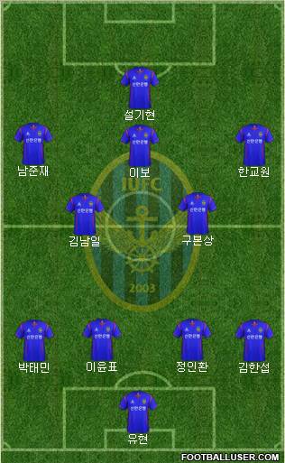 Incheon United Formation 2012