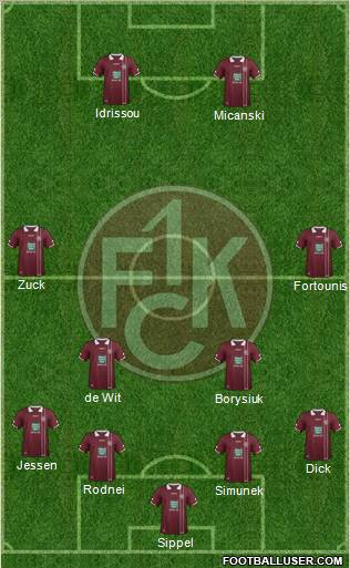 1.FC Kaiserslautern Formation 2012