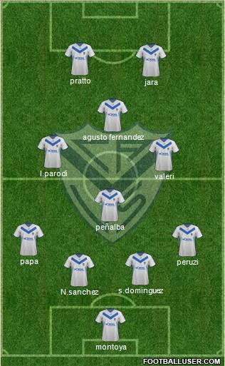 Vélez Sarsfield Formation 2012