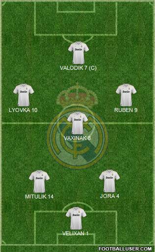 Real Madrid C.F. Formation 2012