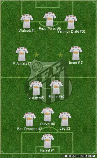 Santos FC Formation 2012