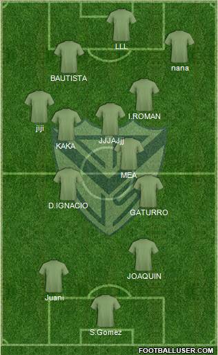 Vélez Sarsfield Formation 2012