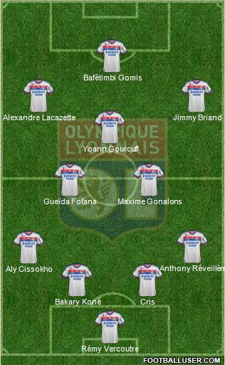 Olympique Lyonnais Formation 2012