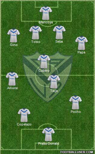 Vélez Sarsfield Formation 2012