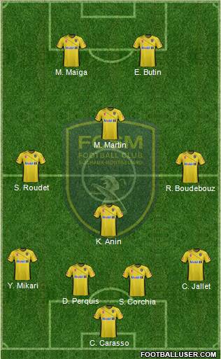 FC Sochaux-Montbéliard Formation 2012