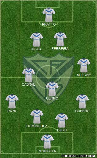 Vélez Sarsfield Formation 2012