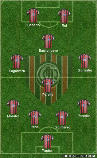 Chacarita Juniors Formation 2012