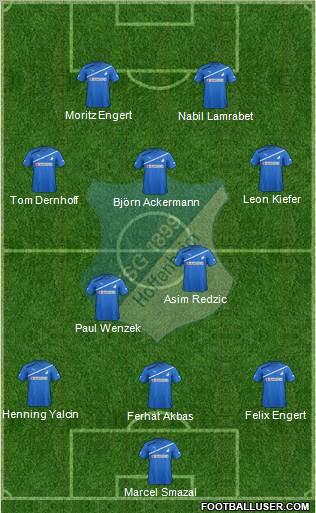 TSG 1899 Hoffenheim Formation 2012