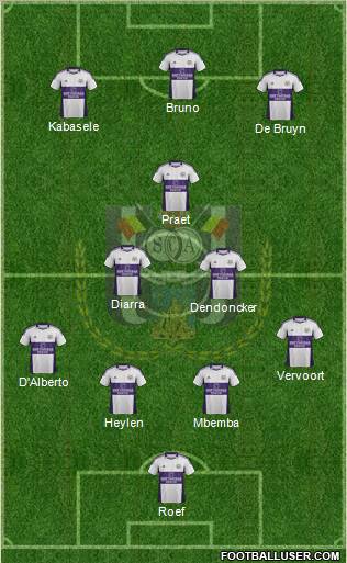 RSC Anderlecht Formation 2012