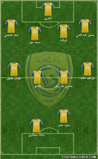 Al-Nassr (KSA) Formation 2012