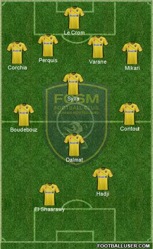 FC Sochaux-Montbéliard Formation 2012