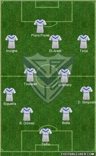 Vélez Sarsfield Formation 2012