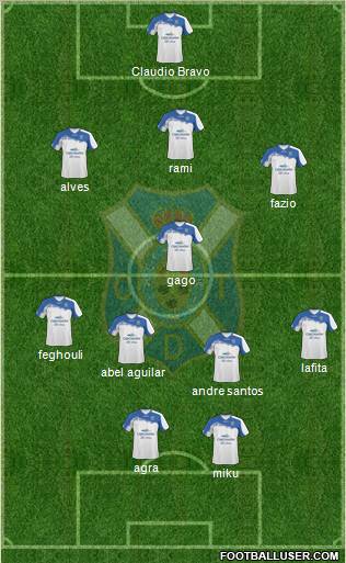 C.D. Tenerife S.A.D. Formation 2012