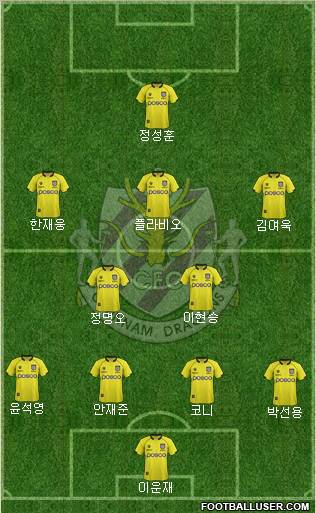 Chunnam Dragons Formation 2012