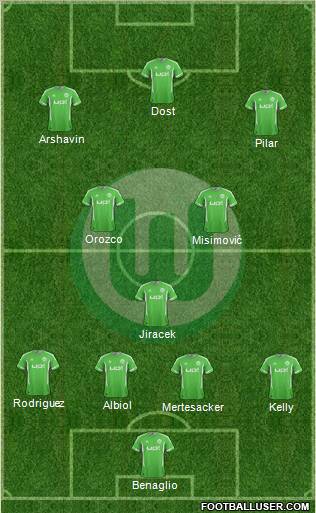 VfL Wolfsburg Formation 2012