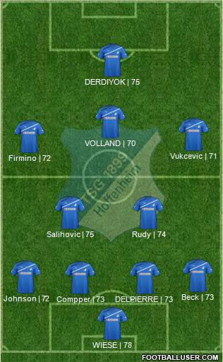 TSG 1899 Hoffenheim Formation 2012