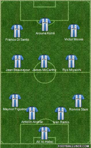 Wigan Athletic Formation 2012