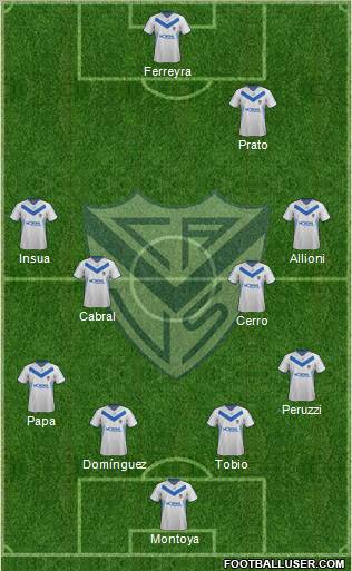 Vélez Sarsfield Formation 2012