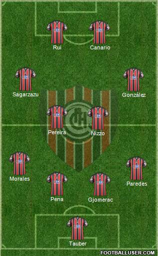 Chacarita Juniors Formation 2012