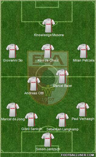 FC Augsburg Formation 2012