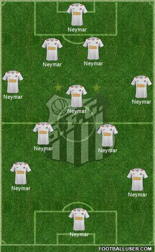 Santos FC Formation 2012