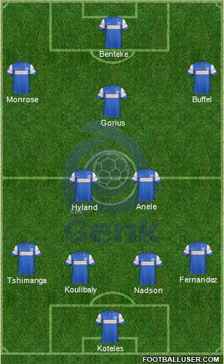 K Racing Club Genk Formation 2012