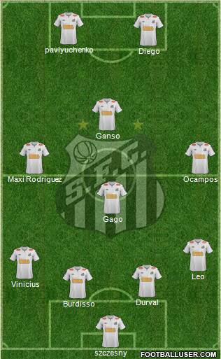 Santos FC Formation 2012