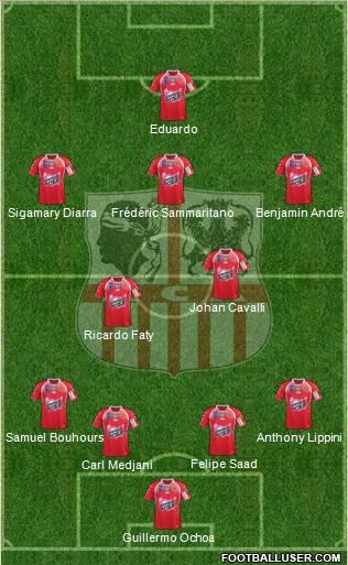 Athletic Club Ajaccien Football Formation 2012