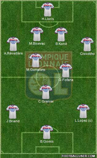 Olympique Lyonnais Formation 2012