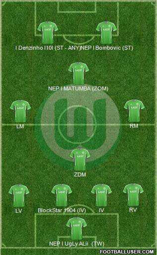 VfL Wolfsburg Formation 2012