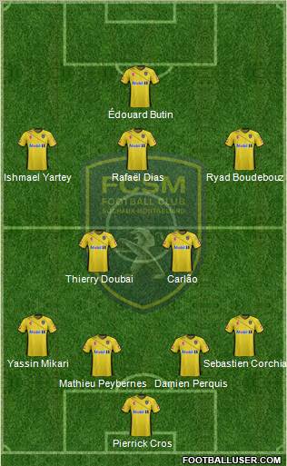 FC Sochaux-Montbéliard Formation 2012