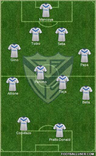 Vélez Sarsfield Formation 2012