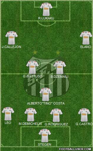 Santos FC Formation 2012