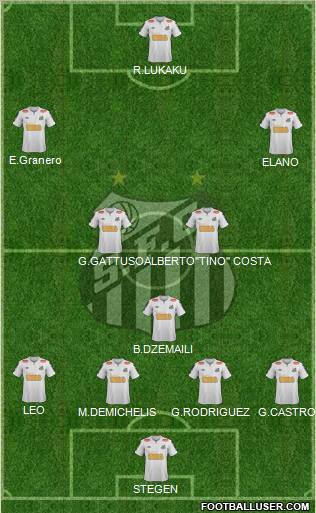 Santos FC Formation 2012