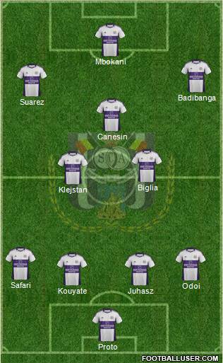 RSC Anderlecht Formation 2012