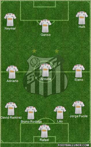 Santos FC Formation 2012