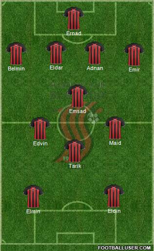 FK Sloboda Tuzla Formation 2012