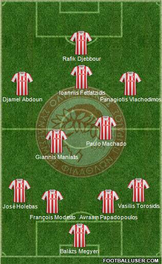 Olympiakos SF Piraeus Formation 2012