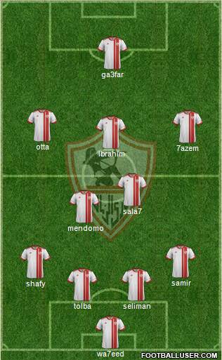 Zamalek Sporting Club Formation 2012