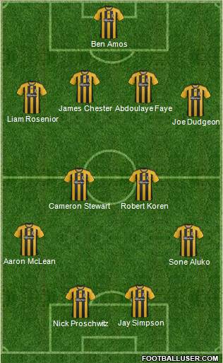 Hull City Formation 2012