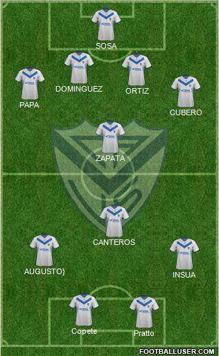 Vélez Sarsfield Formation 2012