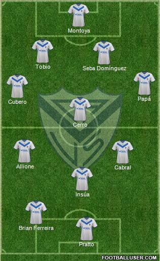 Vélez Sarsfield Formation 2012