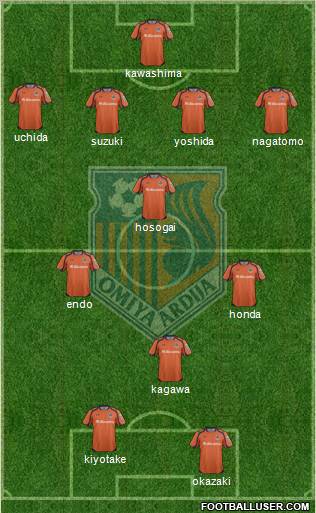 Omiya Ardija Formation 2012