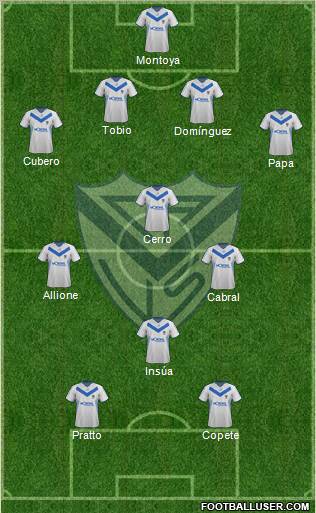 Vélez Sarsfield Formation 2012