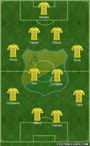 CD Atlético Huila Formation 2012