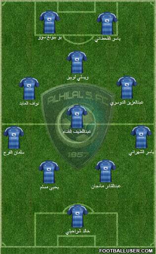 Al-Hilal (KSA) Formation 2012