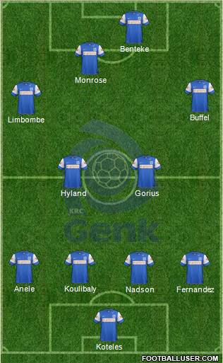 K Racing Club Genk Formation 2012